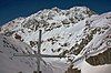 На пересечении 2183 м над уровнем Амбергергерхютте 2135 м открывается прекрасный панорамный вид на Хинтере Зульцталальм и Гайсленкогель 3216 м. Превосходное солнце 10 марта 2015 года - Panoramio.jpg