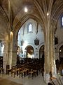 Chapelle sud, 1re travée, vue dans la nef.