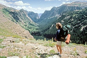 Backpacking in the Grand Teton National Park, ...