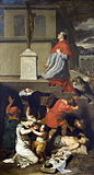 Carolus Borromeüs bidt voor de pestlijders (Flémal, ca. 1654)
