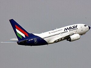 Boeing 737-6Q8 Malev Hungarian Airlines Regist...