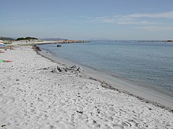 La spiaggia di Capo Comino