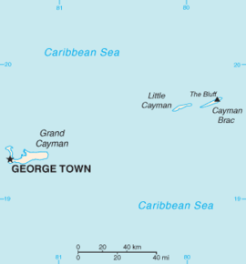 Poziția localității George Town, Insulele Cayman