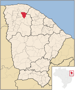 Localização de Santana do Acaraú no Ceará