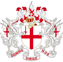 Coat of arms of the City of London Coat of Arms of The City of London.svg
