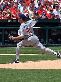 Maddux pitching for the Cubs in 2006 Cubs Maddux 2.jpg