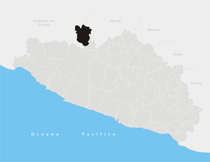 Municipality o Cutzamala de Pinzón in Guerrero