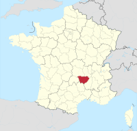 Li position de Département Haute-Loire in Francia