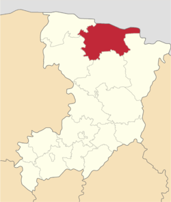 Location of Dubrovicas rajons