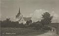 Eidsberg kirke på postkort fra rundt 1920 Foto: Carl Normann