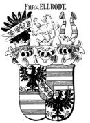 Wappen der Freiherren von Ellrodt (1759) in Siebmachers Wappenbüchern