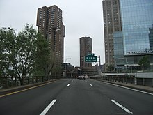 Southbound viaduct at 28th Street in Kips Bay FDR Drive - New York City, New York (6818047361).jpg