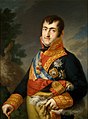 Fernando VII, roue Spagn, teir gwech intañv, a laoskas un intañvez war e lerc'h.