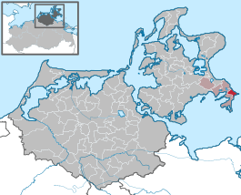 Beliggenhed i Landkreis Vorpommern-Rügen