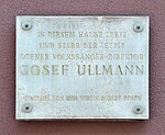 Josef Ullmann - Gedenktafel