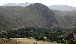 Bergskedjan Elburz, nära Firuzkuh.