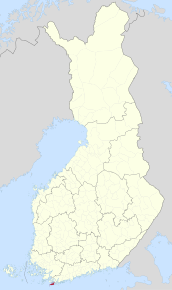 Kart over Hangö