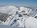 Mont-Doren hiihtokeskuksen köysiradan yläasema