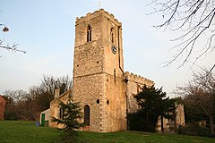 Picture of Holy Trinity church with clock face