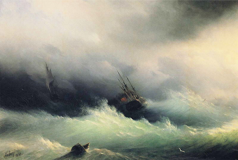 Файл:Ivan Constantinovich Aivazovsky - Ships in a Storm.JPG