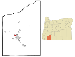 Расположение в Орегоне