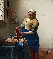 The Milkmaid by Johannes Vermeer (c. 1658)