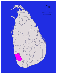 Distretto di Kalutara – Localizzazione