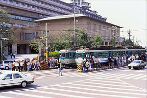 月台（1997年10月，蹴上路口）