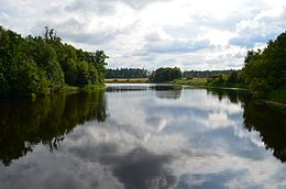 Keleriškių tvenkinys nuo užtvankos