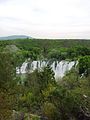 Kravica-waterval vanuit de verte