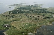 Långören, Luftbild der Insel