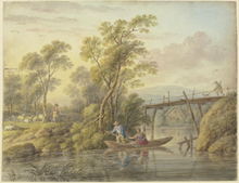 Painting of a pastoral scene