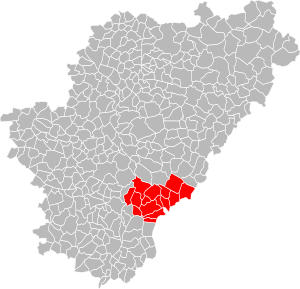 Lage der CC d’Horte et Lavalette im Département Charente