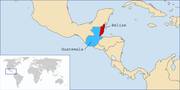 صورة مصغرة لـ النزاع الإقليمي بين بليز وغواتيمالا