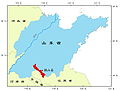 Расположение озера Вэйшаньху на карте провинции Шаньдун