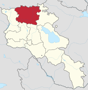 Poziția localității Provincia Lori