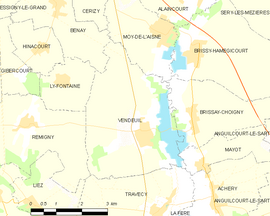 Mapa obce Vendeuil