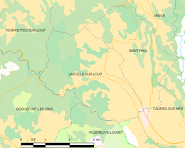 La Colle-sur-Loup – Mappa