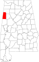 Map of Alabama highlighting Lamar County.svg