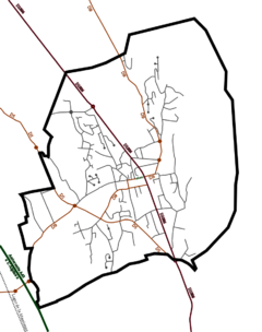 Carte des voies de communication.