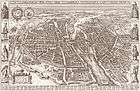 Карта города Парижа. 1618