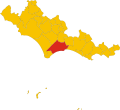 Collocatio finium municipii in Provincia Latinensi.