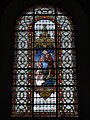 L'un des vitraux (le baptême du Christ par saint Jean-Baptiste.