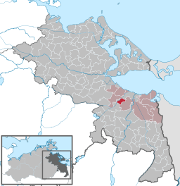 Läget för kommunen Meiersberg i Landkreis Vorpommern-Greifswald