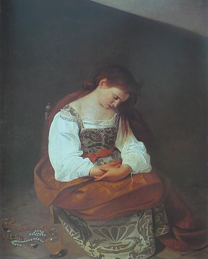 Maddalena penitente − Reuige Magdalena − (Michelangelo Merisi da Caravaggio)