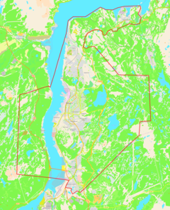 Mapa lokalizacyjna Murmańska