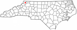 Location in North Carolina