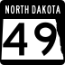 North Dakota Highway 49 marker