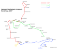 Netzplan der Straßenbahn