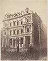 The uncompleted post office building amidst the ruins of the Great Boston Fire, 1872